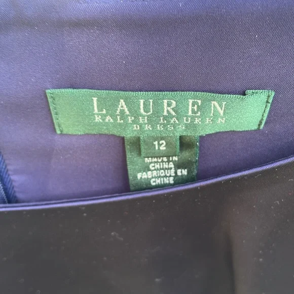 Lauren Sz12 Special Occasion Dress Navy - Picture 4 of 7